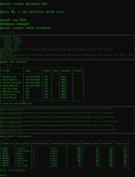Use a database – screenshot 1