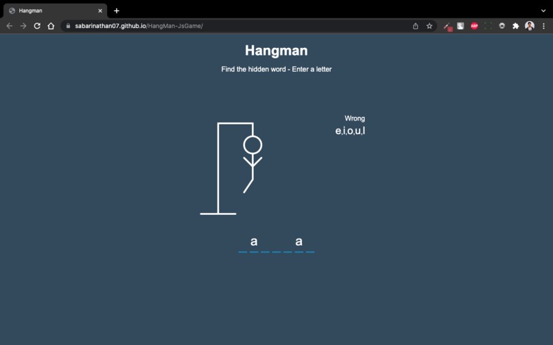 Hangman-TheGuessingGame – screenshot 1