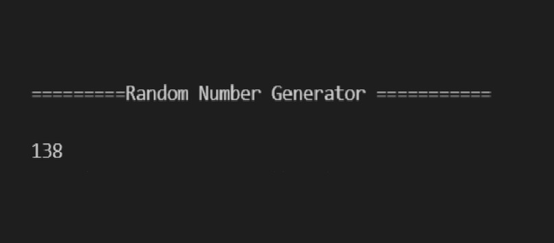 Random Number generator – screenshot 1