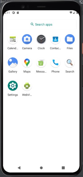 Running an Android Studio Emulator – screenshot 2