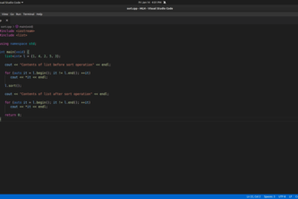 Write a script to sort a list