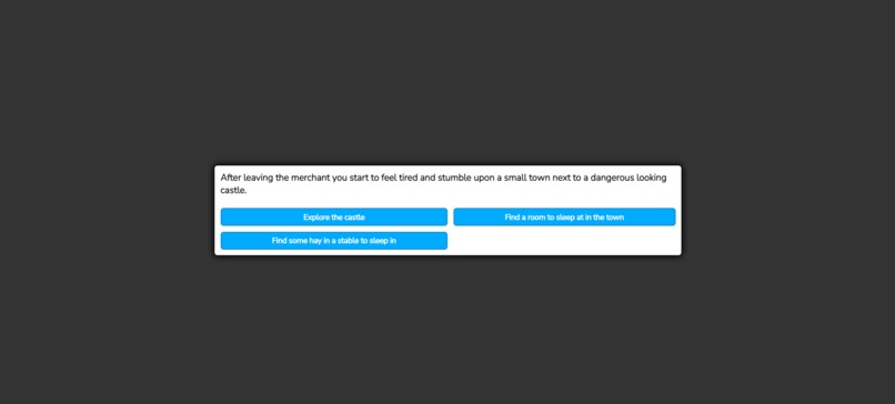 Text adventure – screenshot 1