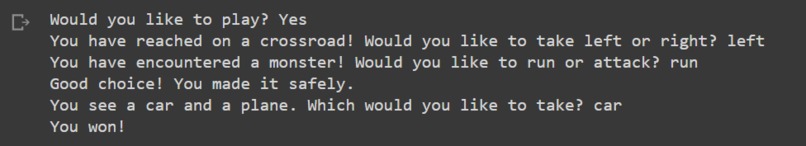 Text Adventure Game – screenshot 1