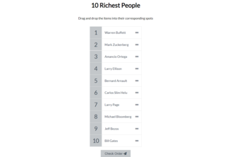 Sortable List