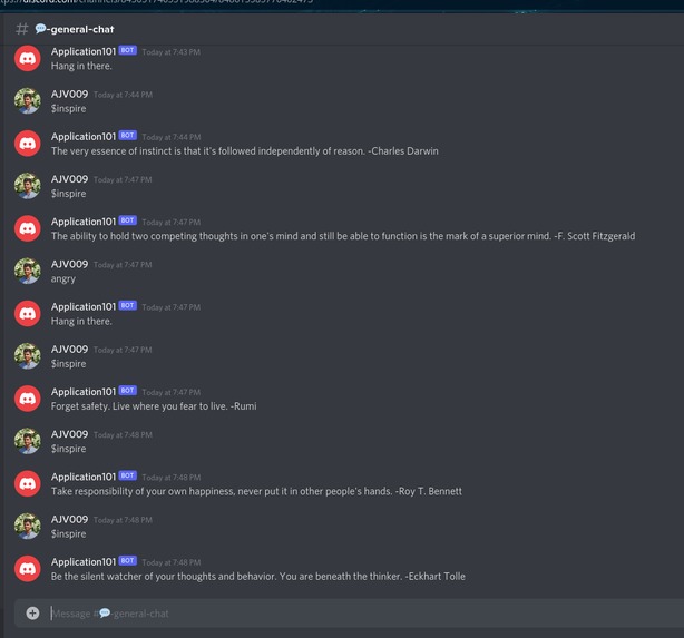 Inspire Discord Bot – screenshot 1