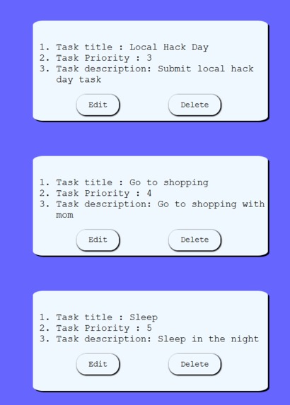 Sorting Tasks – screenshot 1