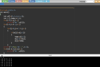 Write a script to sort a list