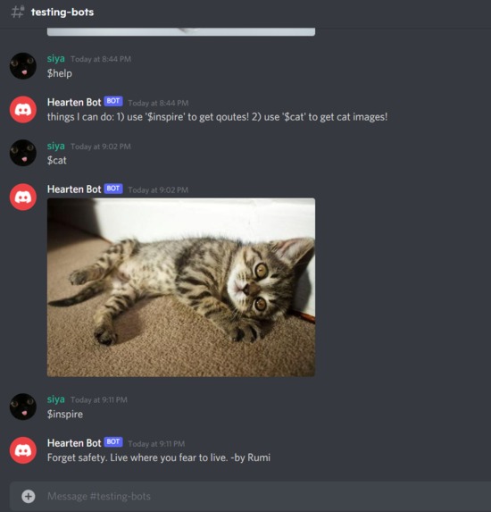 Hearten Bot – screenshot 1