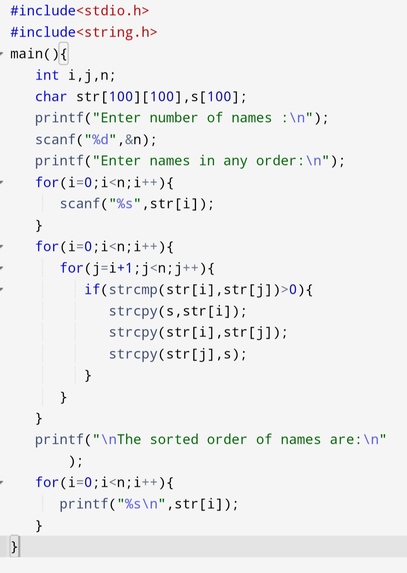 Sort a list – screenshot 1