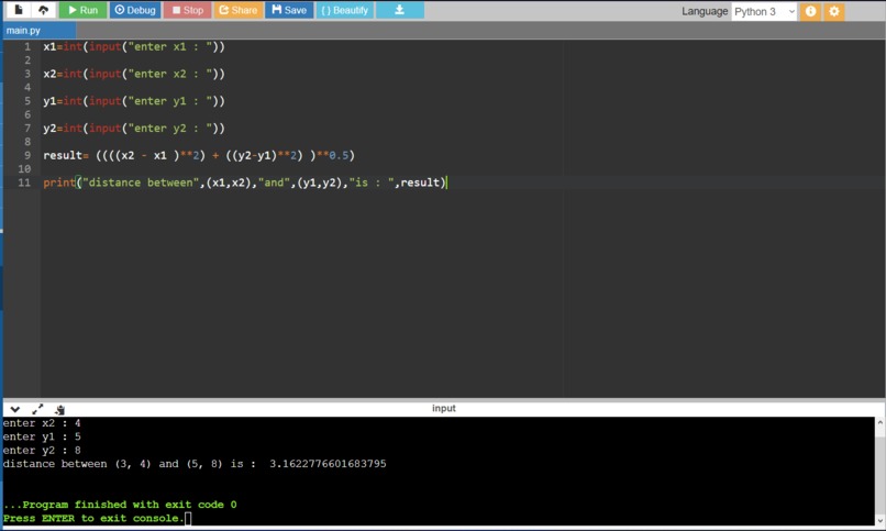 DistanceCalci – screenshot 1