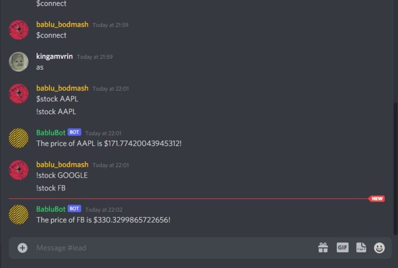 BabluBOT – screenshot 2