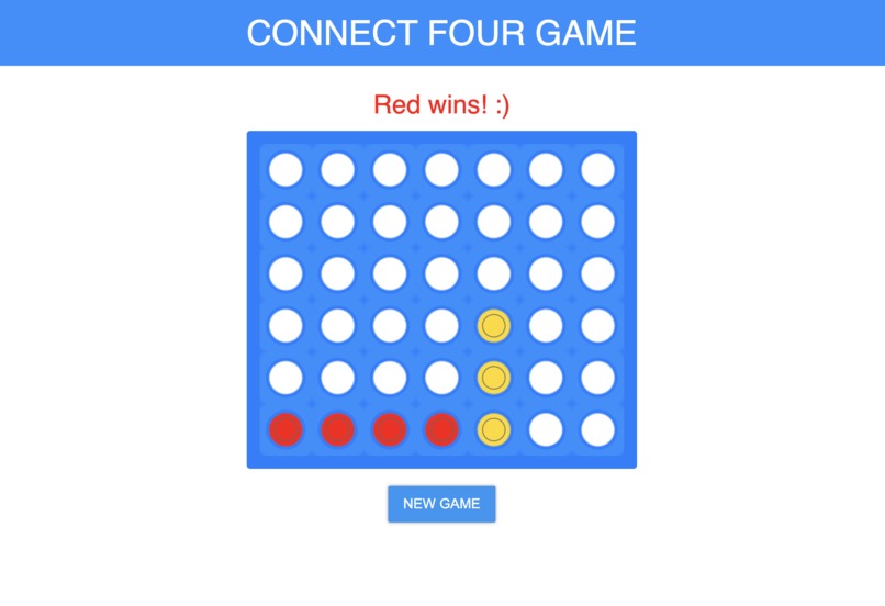 Build a connect four game – screenshot 1