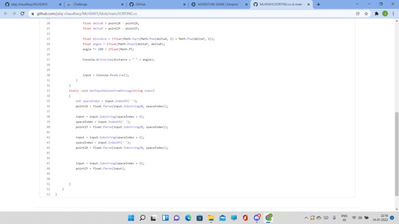 sorting distance – screenshot 2