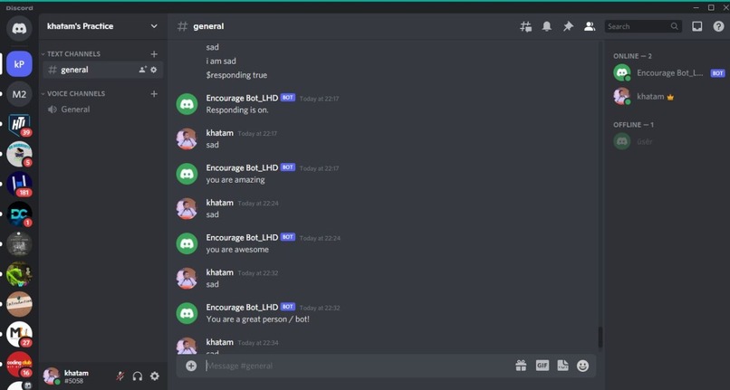 Discord Bot – screenshot 1