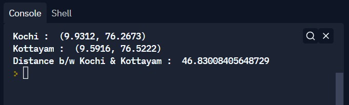 Distance Calculator – screenshot 1