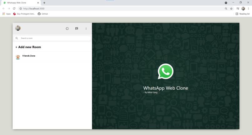 React Whatsapp Web – screenshot 1