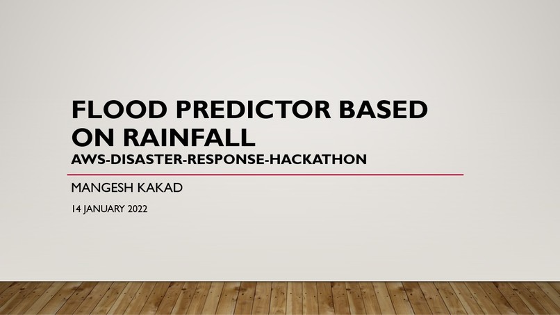 Flood Predictor – screenshot 1