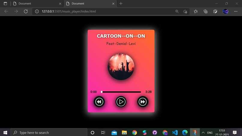 Music player – screenshot 1