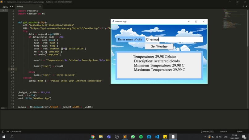 Weather App – screenshot 1