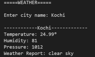 Project using API – screenshot 1