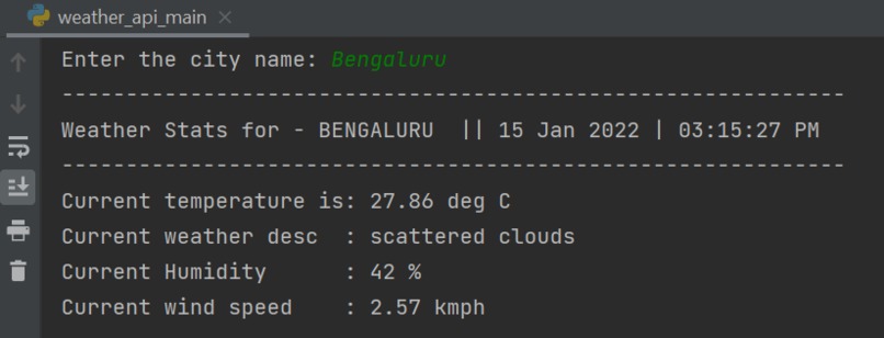 Realtime Weather Report – screenshot 1