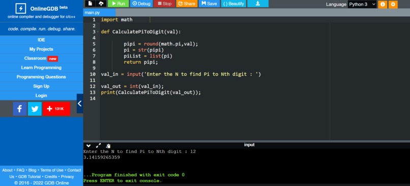 FindNthPi – screenshot 1