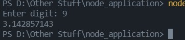  pi to the Nth digit – screenshot 1