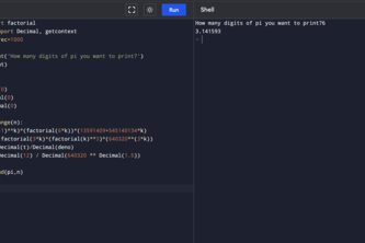 Write a script to find pi to the Nth digit