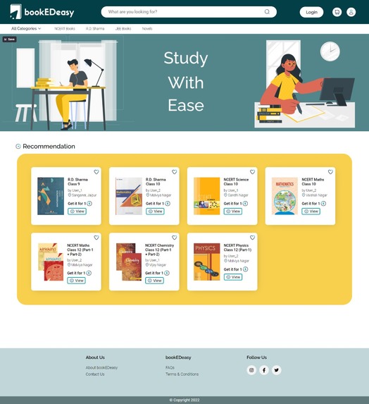 bookEDeasy  (Books to your fease , Education at your ease) – screenshot 1