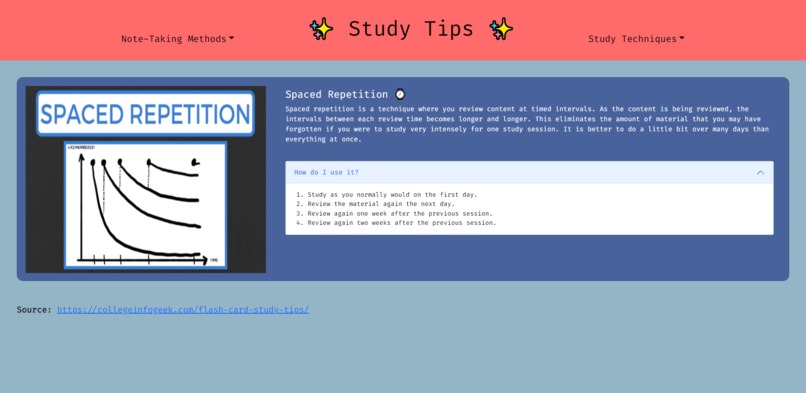 Study Tips – screenshot 4