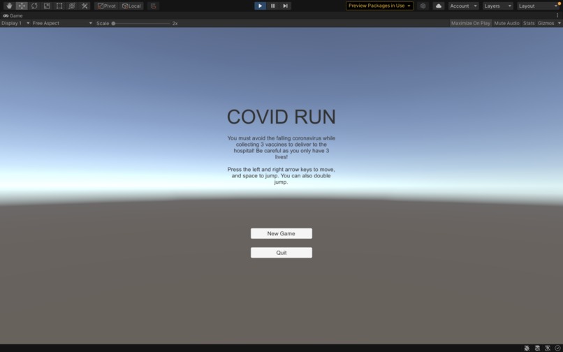 CovidRun – screenshot 1