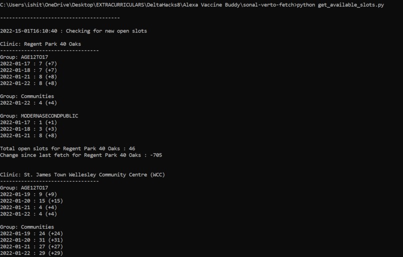 Alexa Vaccine Bot – screenshot 1