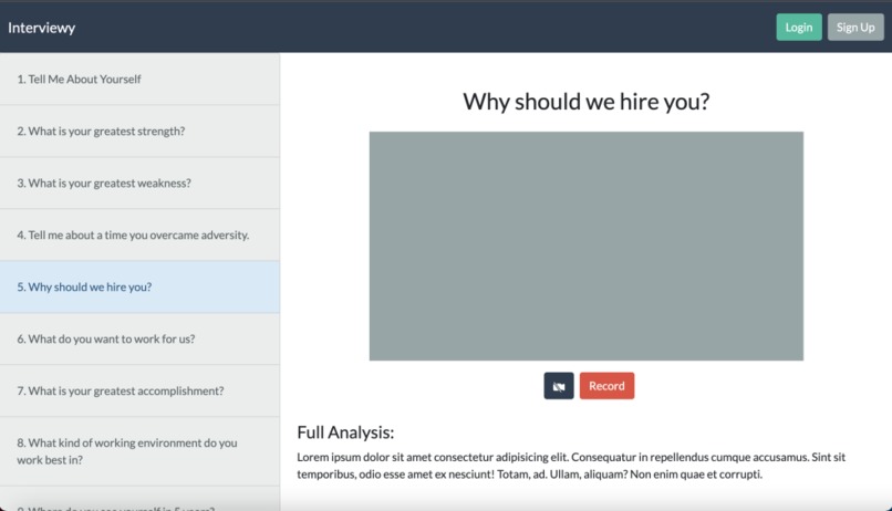Interviewy – screenshot 3