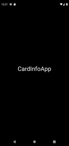Card Info App – screenshot 1
