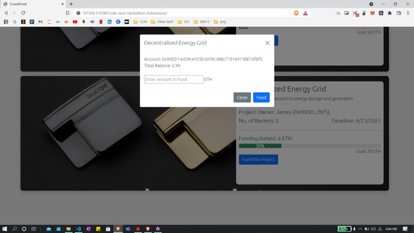 CrowdFund - A Crypto Crowdfunding Platform – screenshot 2