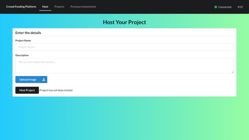 Crowd Funding Powered By Blockchain – screenshot 2