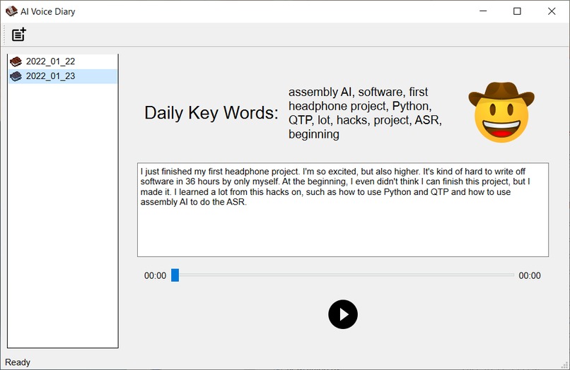 AI Voice Diary  – screenshot 2