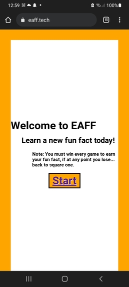 EAFF  (Earn a Fun Fact) – screenshot 2