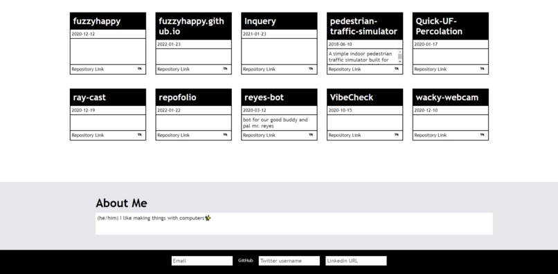 RepoFolio – screenshot 3