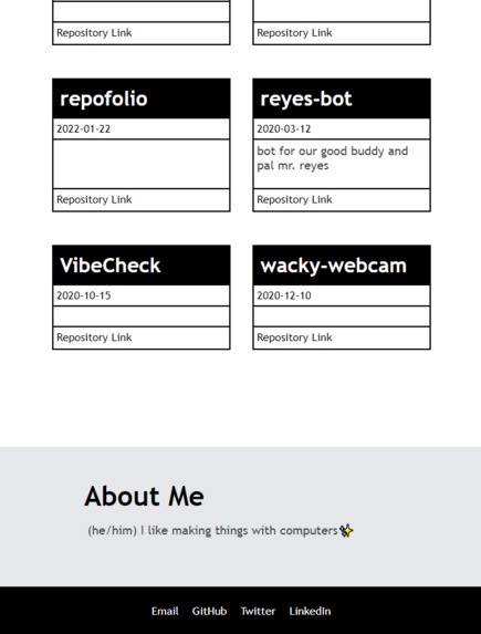 RepoFolio – screenshot 4