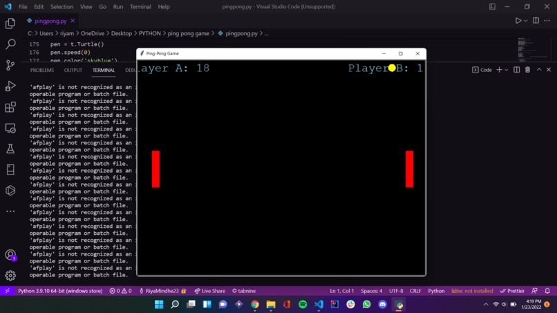 Ping Pong Game – screenshot 1