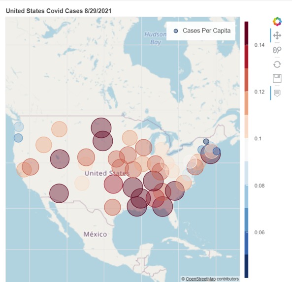 Covid-19 Cases Visualizer – screenshot 2
