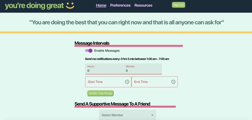 You're Doing Great – screenshot 2