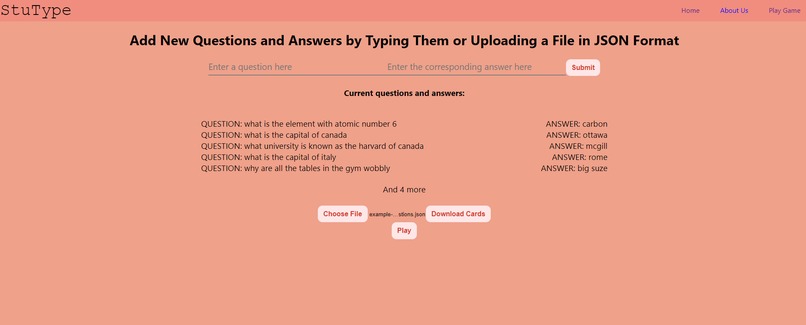 StuType – screenshot 2