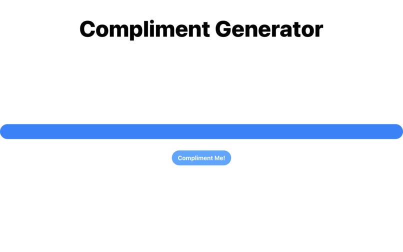 compliment generator  – screenshot 1