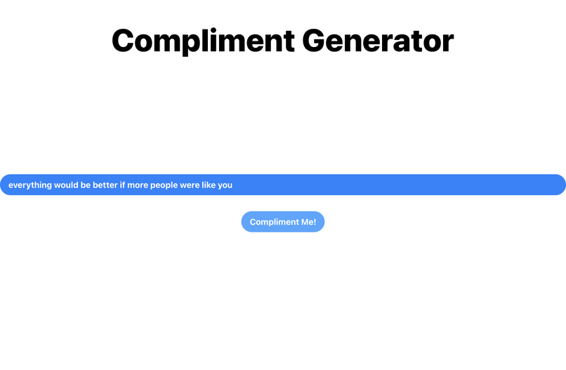 compliment generator  – screenshot 3