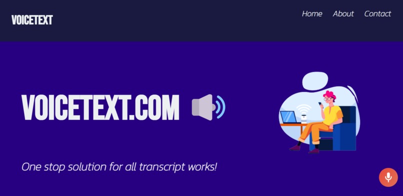 VoiceText WebApp – screenshot 1