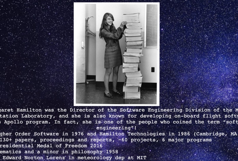 Women in Space, a tribute website – screenshot 5