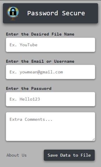 Password Secure – screenshot 1