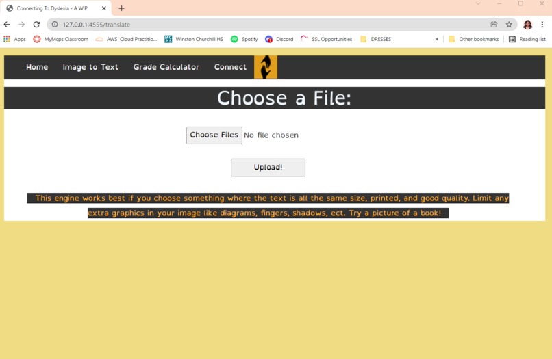 Connecting to Dyslexia – screenshot 1